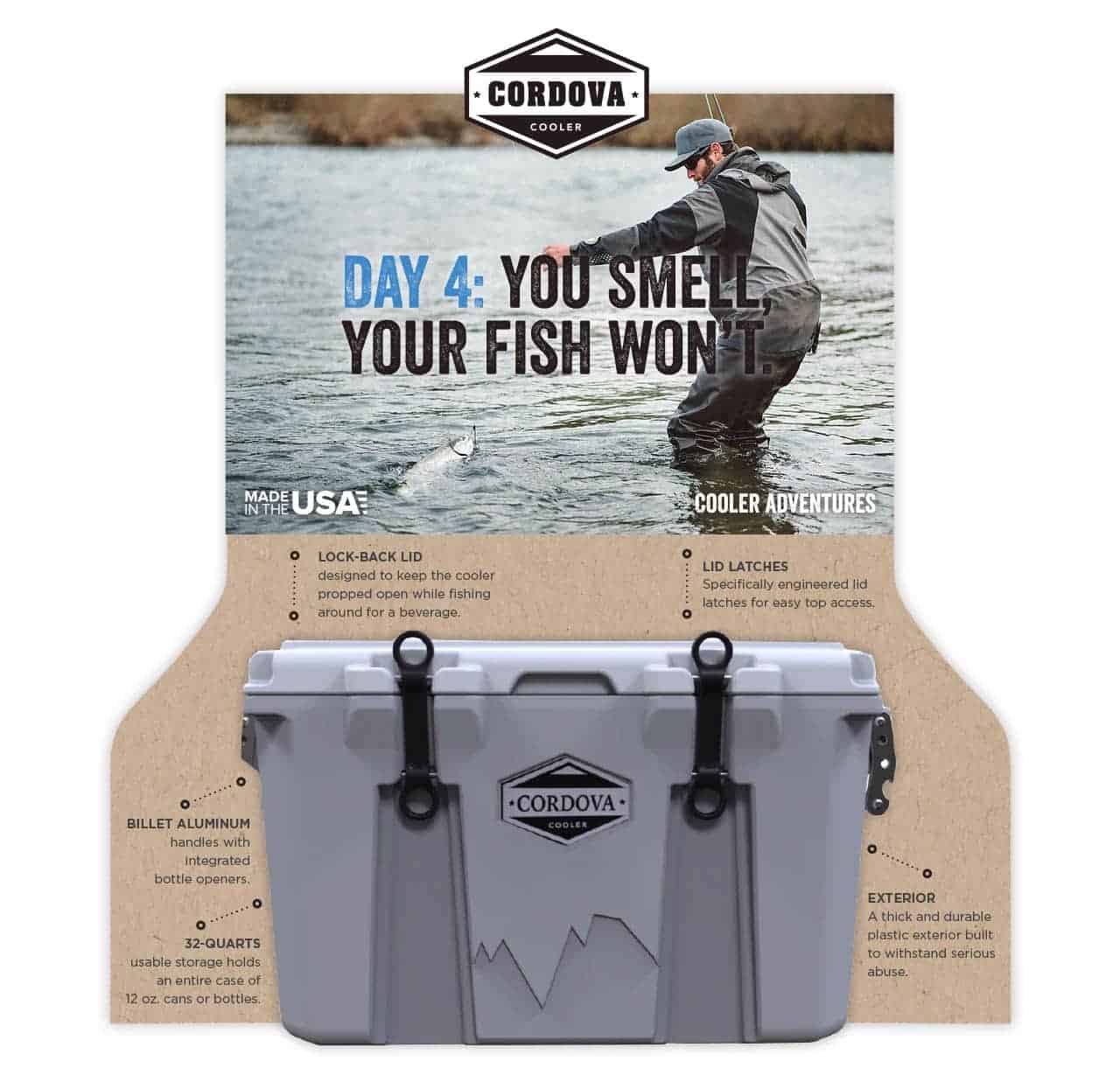 Print | Cordova Coolers | Case Study | Commit Agency