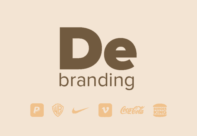 debranding header image with logos