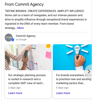 google my business | Commit agency