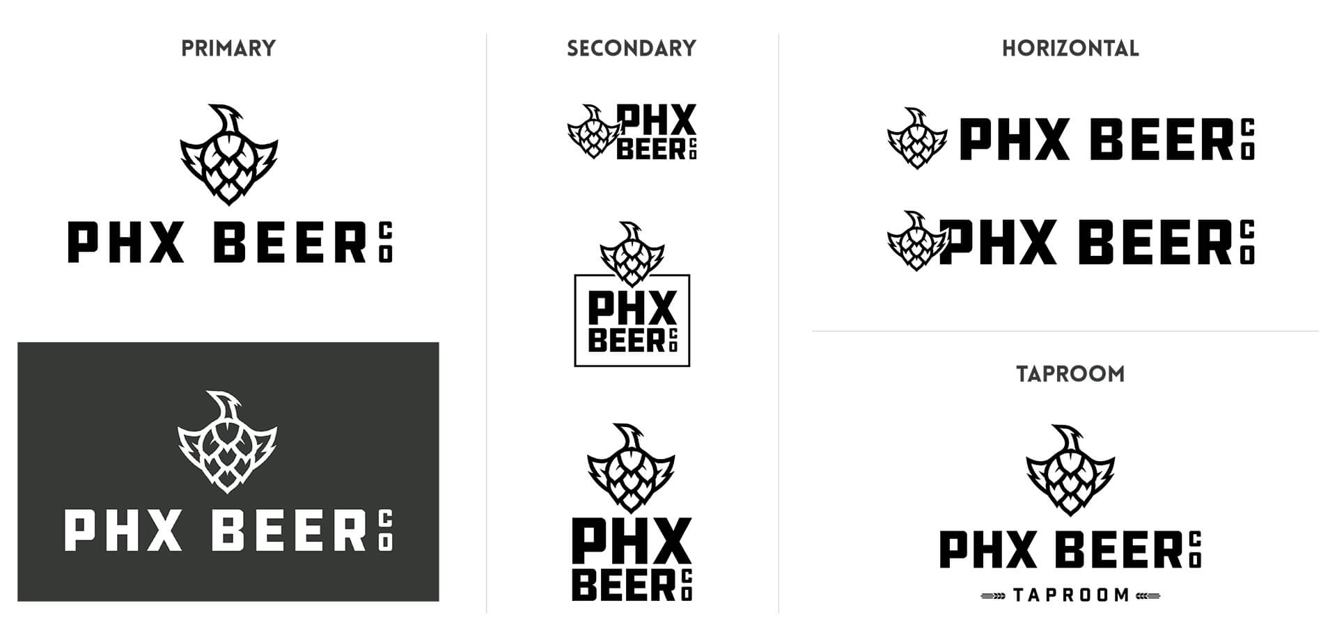 PHX Beer co logos