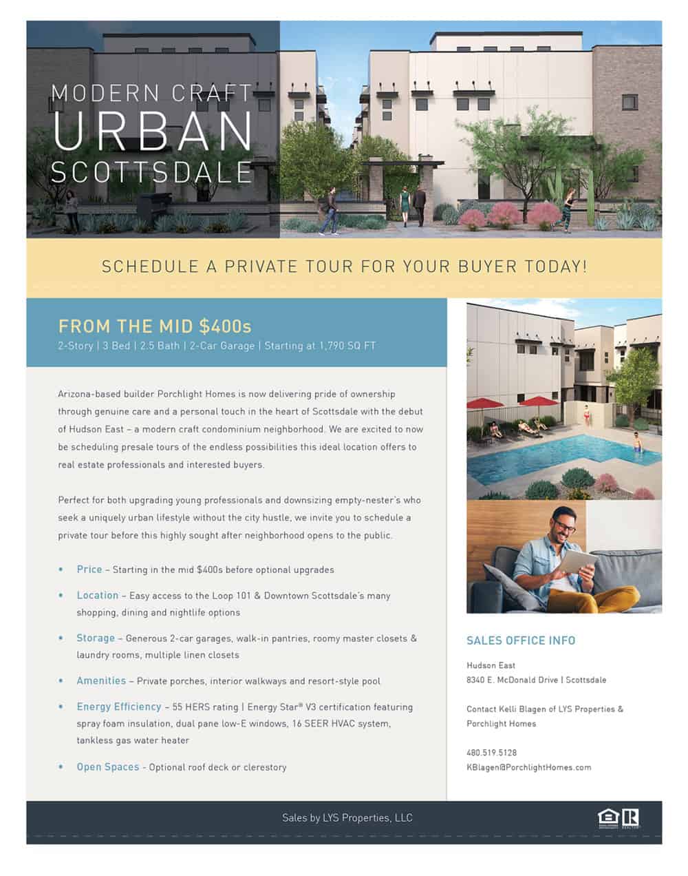 Print | Porchlight Homes | Urban Scottsdale Flyer